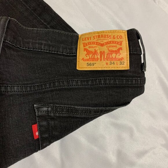 Levi's Jeans. Black. Original 569. Size 34/32. Men. NWOT. - Picture 7 of 11